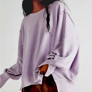 We The Free Camden Sweatshirt Lavender Frost